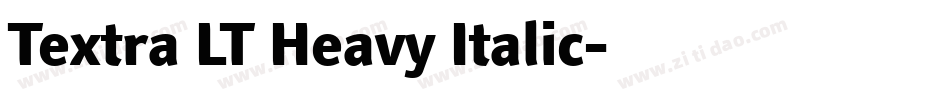 Textra LT Heavy Italic字体转换
